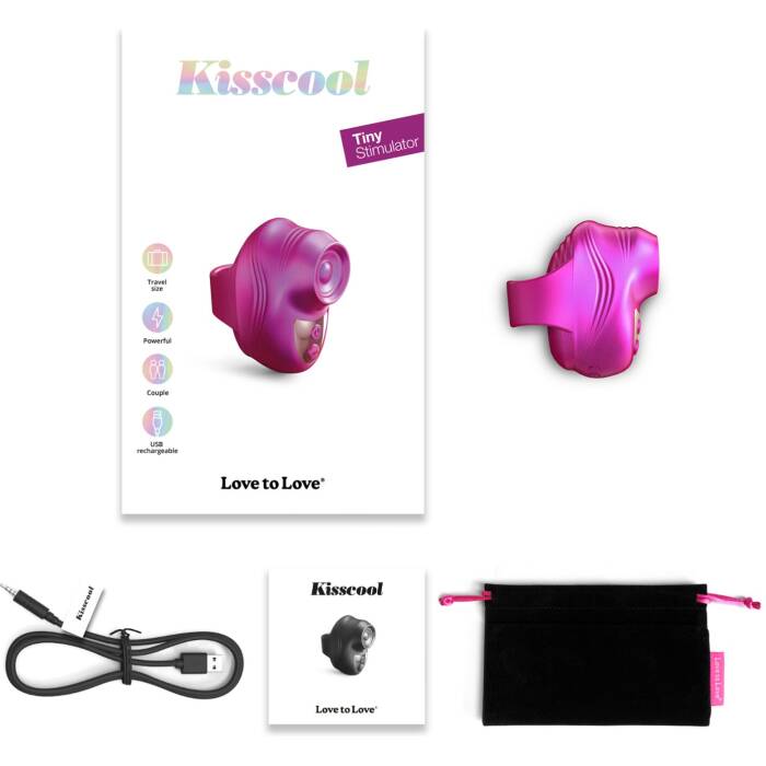 Вібратор на палець Love To Love KISSCOOL - IRIDESCENT BERRY