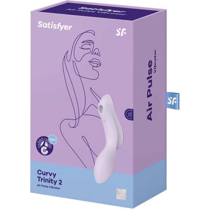 Вакуумний стимулятор з вібрацією Satisfyer Curvy Trinity 2 Violet