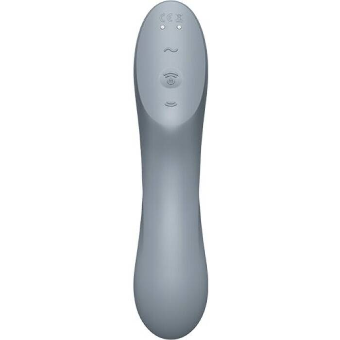 Вакуумний стимулятор з вібрацією Satisfyer Curvy Trinity 3 BlueGrey