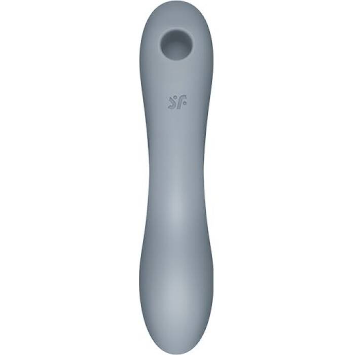 Вакуумний стимулятор з вібрацією Satisfyer Curvy Trinity 3 BlueGrey