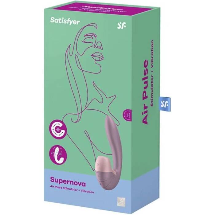 Вакуумний вібратор Satisfyer Supernova Old Rose, 2 положення стовбура