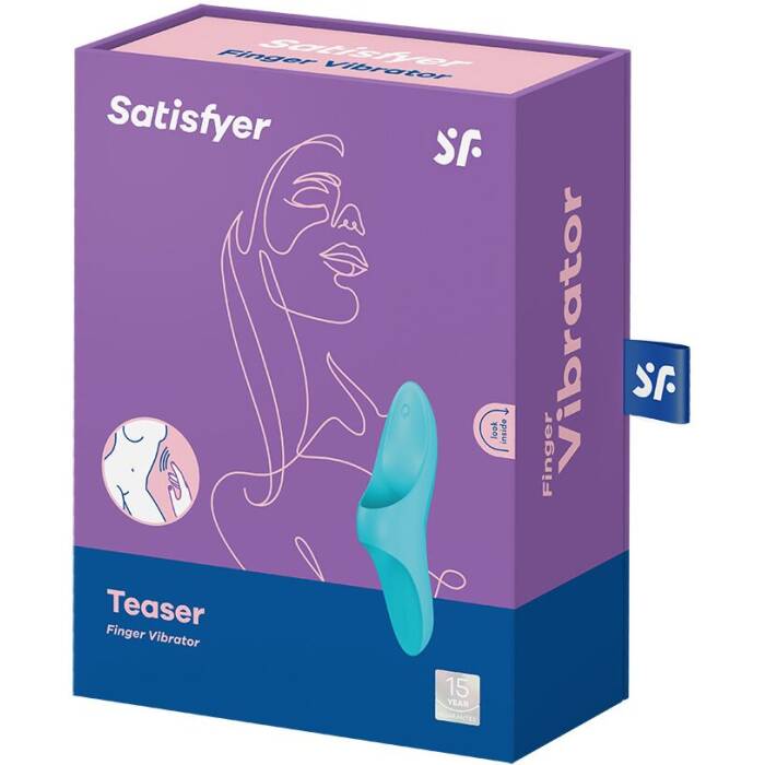 Вібратор на палець Satisfyer Teaser Light Blue