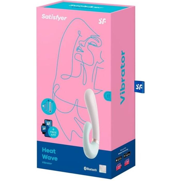 Смарт вібратор-кролик із підігрівом Satisfyer Heat Wave Mint