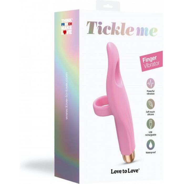 Вібратор на палець Love To Love Tickle me - BABY PINK перезаряджається, 3 варіанти використання
