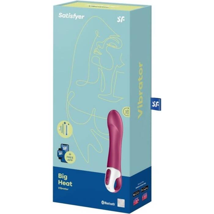 Смарт вібратор точки G Satisfyer Big Heat з функцією підігріву