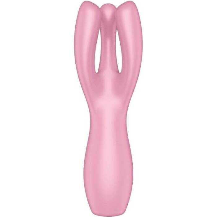 Кліторальний вібратор Satisfyer Threesome 3 Pink з трьома пальчиками