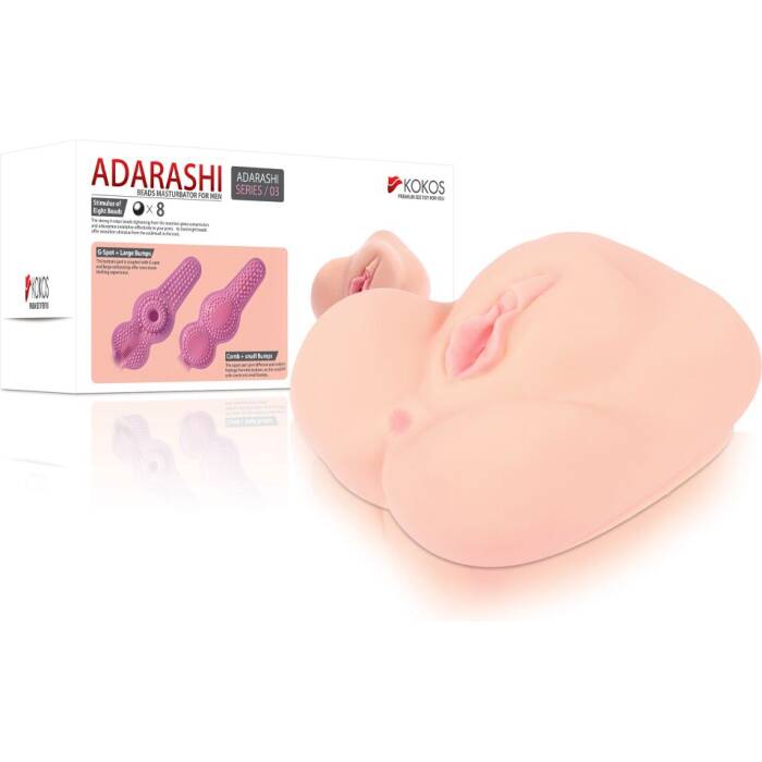 Мастурбатор-вагіна двошаровий Kokos Adarashi -3 Double Layer