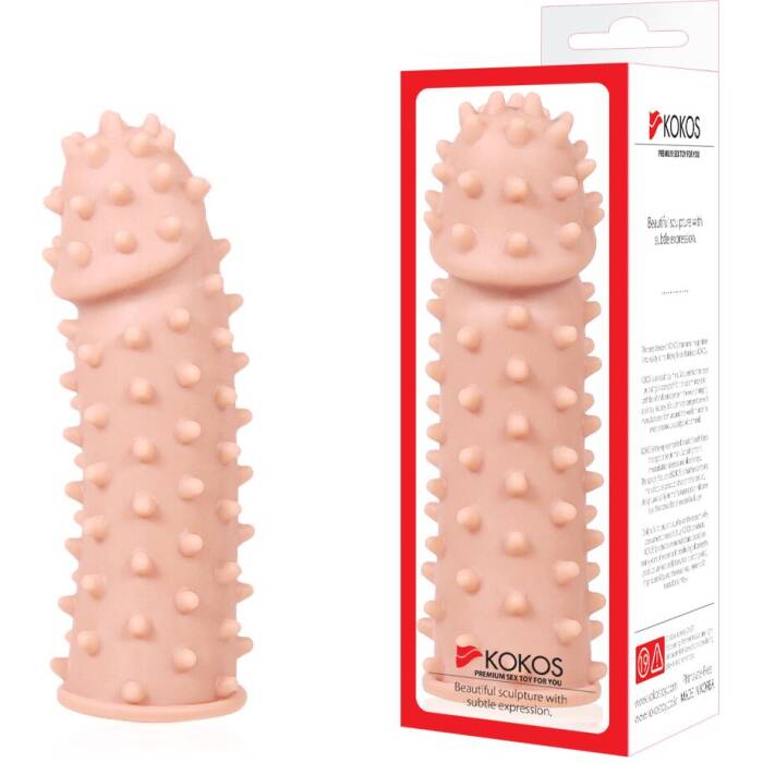 Насадка на член Kokos Extreme Sleeve ES.03 розмір M, потовщувальна, стимулюючий рельєф