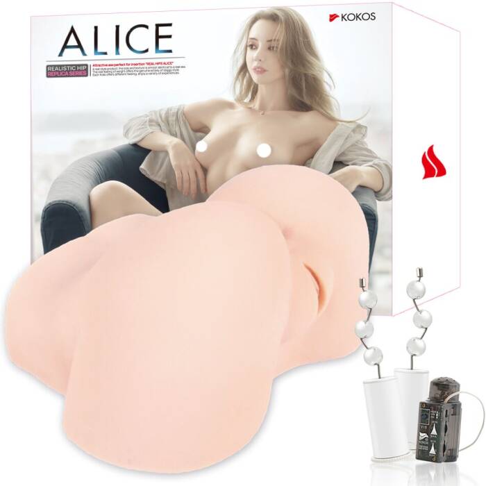 Мастурбатор Kokos ALICE 2WayPlus з функцією масажу та вібрацією