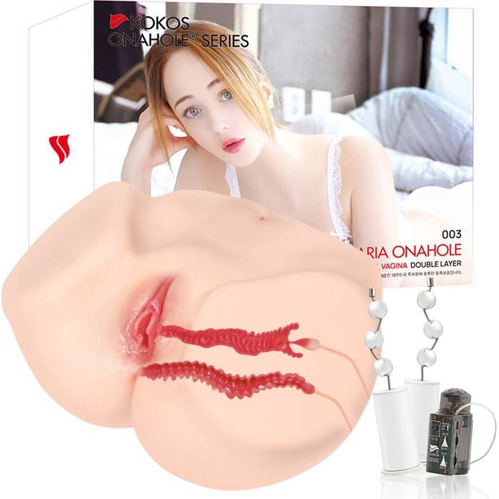 Мастурбатор Kokos 003 Maria ONAHOLE Real Vagina 2WayPlus з функцією масажу та вібрацією