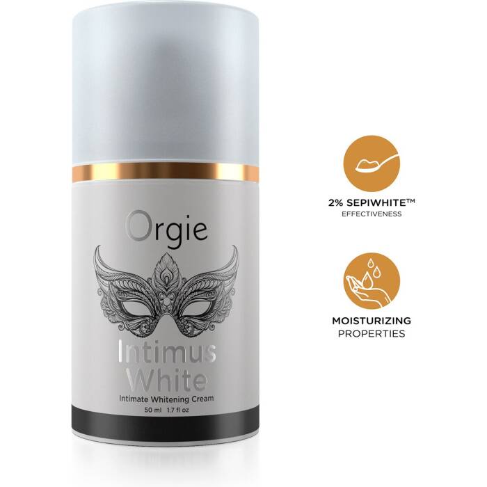 Крем для освітлення шкіри Orgie – Intimus White (50 мл) посиленої дії, підходить для всіх зон