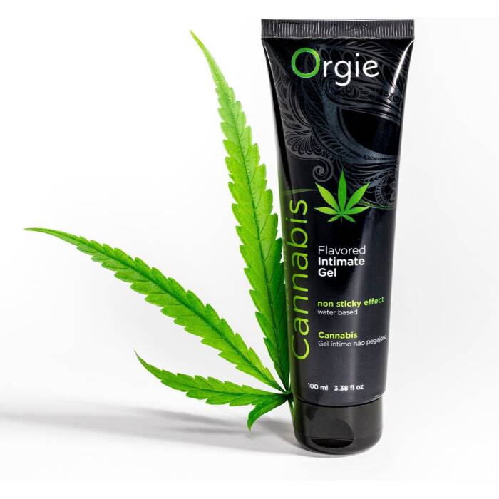 Лубрикант на водній основі Orgie Lube Tube Cannabis, 100 мл, їстівний, з олією насіння конопель