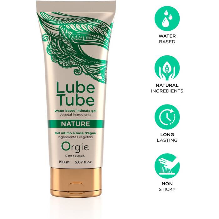 Лубрикант на водній основі Orgie Lube Tube Nature, 150 мл, натуральний склад, зволожує, заспокоює