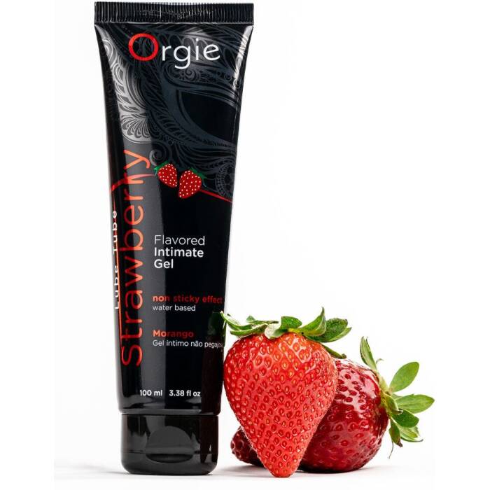 Лубрикант на водній основі Orgie Lube Tube Strawberry, 100 мл, зі смаком та ароматом полуниці