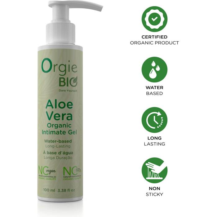 Гель для інтимної гігієни Orgie – Bio Aloe Vera Organic Intimate Gel (100 мл) з алое вера