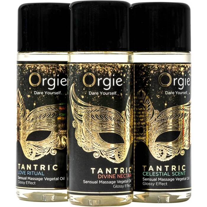 Набір олій для тантричного масажу Orgie – Tantric Mini Size Collection (3х30 мл), зволоження
