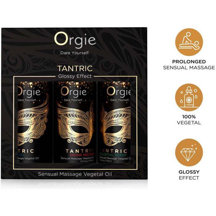Набір олій для тантричного масажу Orgie – Tantric Mini Size Collection (3х30 мл), зволоження