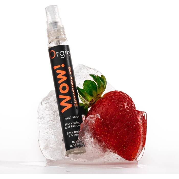 Спрей для орального сексу Orgie – Wow! Strawberry Ice (10 мл) з охолоджувальним ефектом