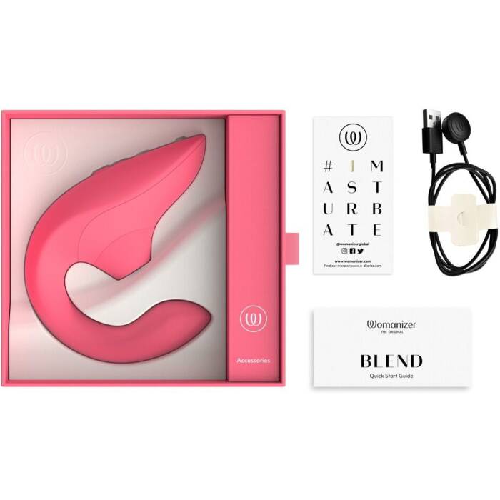 Вакуумний кліторальний стимулятор Womanizer Blend Vibrant Rose