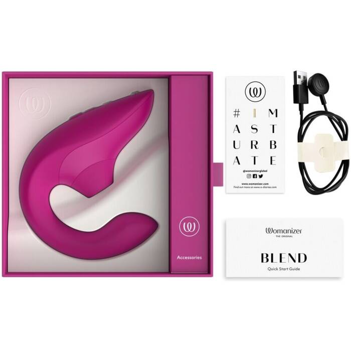 Вакуумний кліторальний стимулятор Womanizer Blend Vibrant Pink