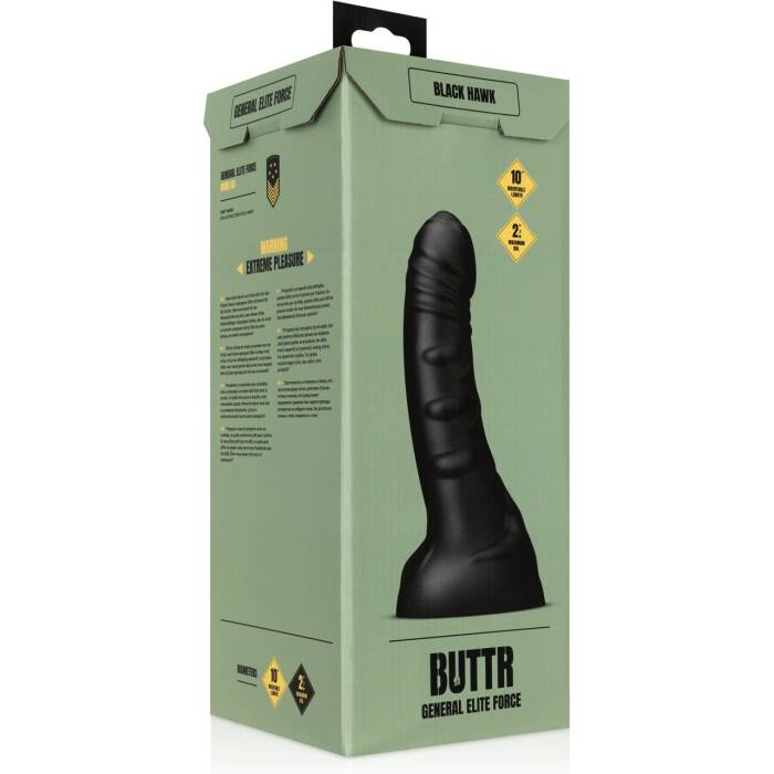 Фалоімітатор BUTTR - Black Hawk Curved Anal Dildo (м'ята упаковка!!!)