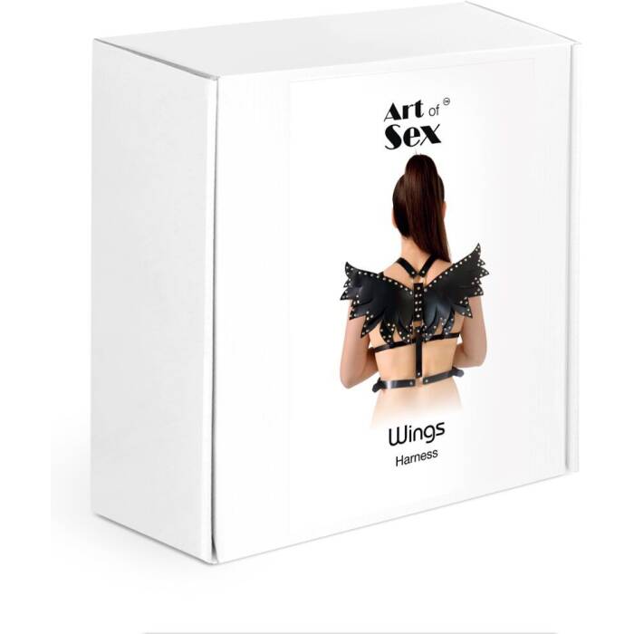 Жіноча портупея Art of Sex - Wings червона XS-M, екошкіра