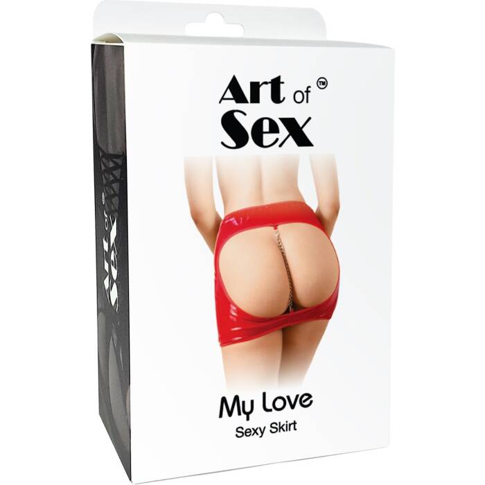 Сексуальна вінілова спідниця Art of Sex My Love чорна M