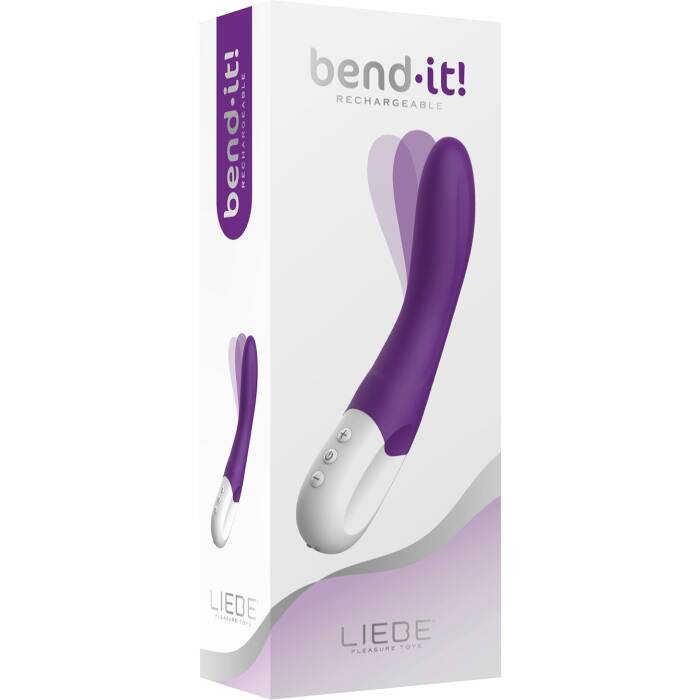 Вібратор точки G Liebe Bend It Rechargeable Purple, 10 режимів, дуже потужний, гнучкий стовбур