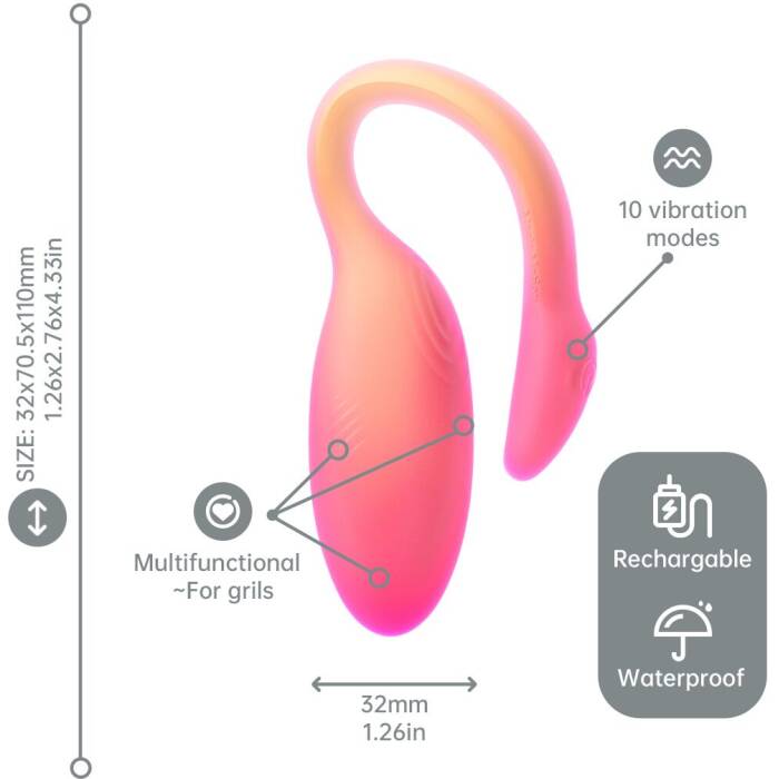 Смарт-віброяйце Magic Motion Flamingo Max Orange