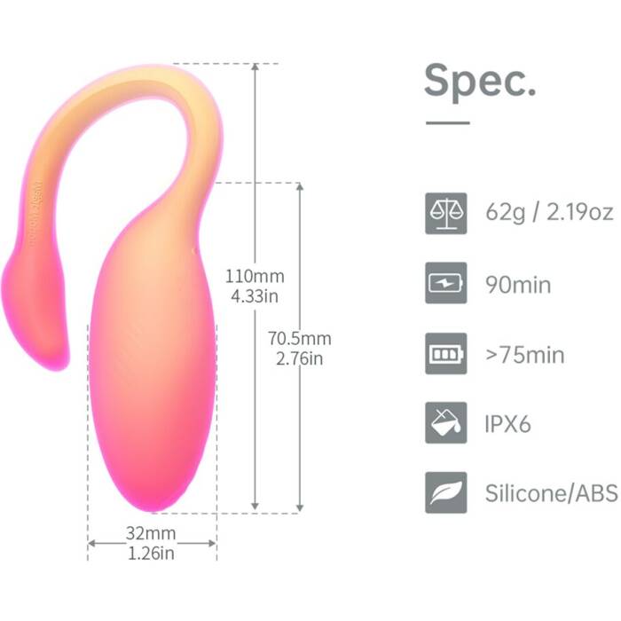 Смарт-віброяйце Magic Motion Flamingo Max Orange