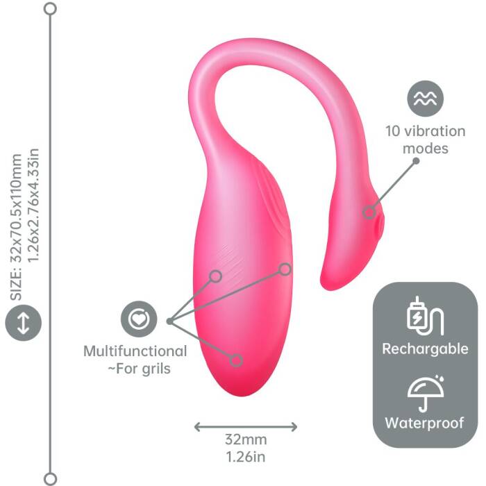 Смарт-віброяйце Magic Motion Flamingo Max Pink