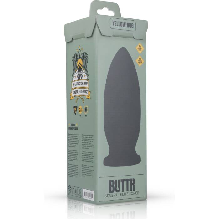 Анальна пробка BUTTR - Yellow Dog Butt Plug