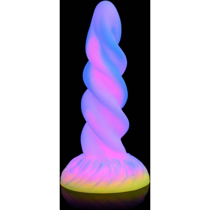 Фентезійний фалоімітатор Creature Cocks Glow-in-the-Dark Unicorn Dildo