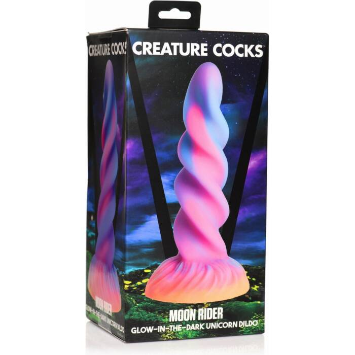Фентезійний фалоімітатор Creature Cocks Glow-in-the-Dark Unicorn Dildo