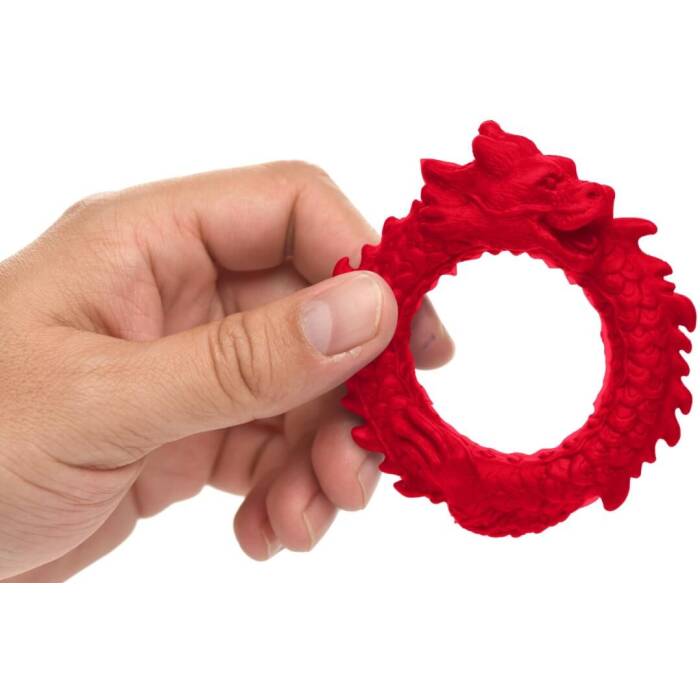 Ерекційне кільце Creature Cocks Rise of the Dragon Silicone Penis Ring - Red